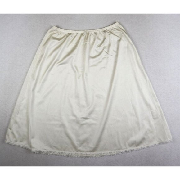 VANITY FAIR - VINTAGE WOMENS IVORY SKIRT SLIP HALF SLIP - SIZE S - Picture 1 of 5